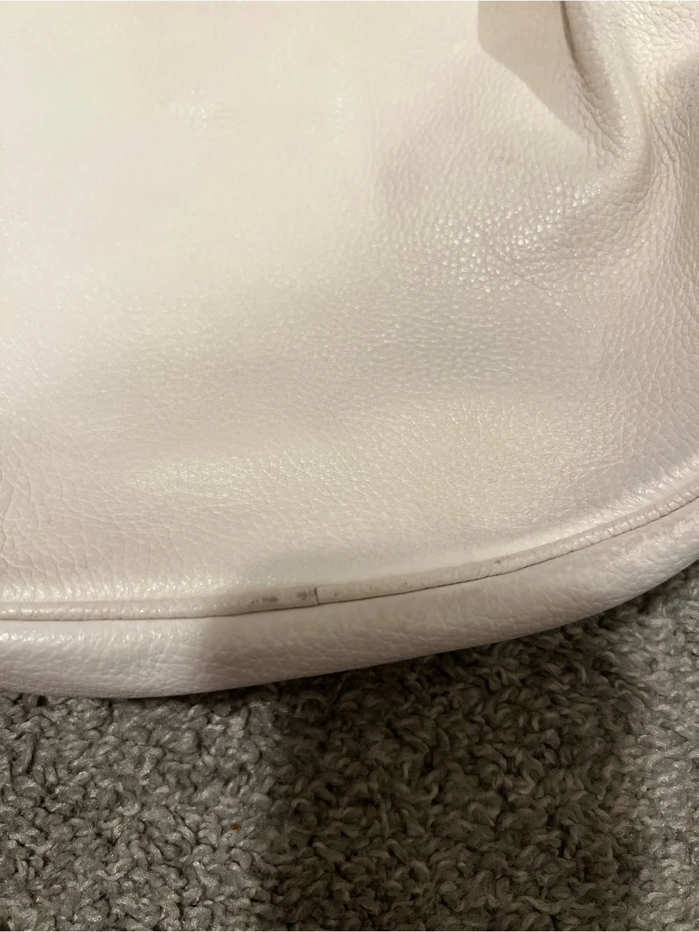 kate spade white pebbled leather crossbody with striped tan strap and coin pouch